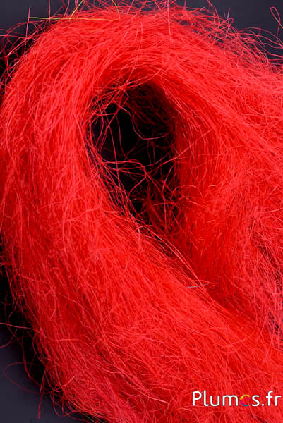 Fibres de sisal - 50 g - rouge